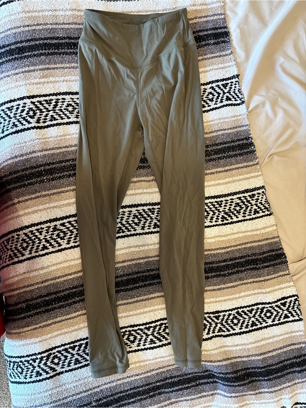 Olive Green High-Rise Leggings